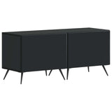 5 Piece LED TV Cabinet Black Engineered Wood 3416918