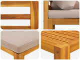 Sofa Set 8 pcs Natural Solid Acacia Wood 3417228