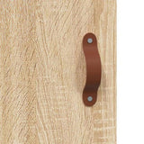 Wall Mounted Cabinet Sonoma Oak 69.5x34x90 cm 828399