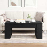 Coffee Table Black Oak 102 x 55 x 42 cm Engineered Wood 862495
