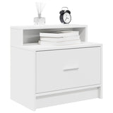 ZNTS Bedside Cabinets with Drawer 2 pcs White 51x31x47 cm 858669