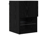 TV Wall Cabinets Wall-mounted 4 pcs Black Oak Engineered Wood 3402916