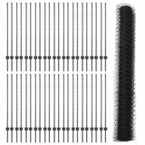 Welded Wire Fence 100 x 1.2 m PVC-Coated Steel Grey 3336935