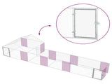 Chicken Coop with Roof and Yard 2 pcs Silver 700 x 200 x 150 cm 3434659
