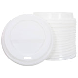 ZNTS Paper Coffee Cup Lids Ø90 mm 12oz and 16oz 1000 pcs White Plastic 4102804