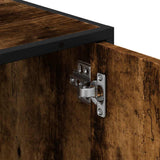 Bathroom Sink Cabinet Smoked Oak 65x33x60 cm Engineered Wood 849276