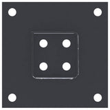 Post Bases Square 12 pcs Anthracite 71x71 mm Powder-coated Steel 42000025
