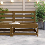 Garden Middle Sofa Honey Brown Solid Wood Pine 805668
