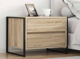 Bedside Table 2 pcs Sonoma 50 x 39.5 x 50 cm Engineered Wood 886681