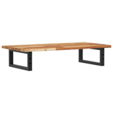 Basin Shelf Wall Mounted Steel and Solid Wood Acacia 3302721