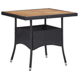 Garden Dining Set Black, Cream White 3095922