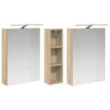 Bathroom Cabinet Set 3 pcs 120 x 14.5 x 70 cm Engineered wood 3403754