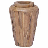 285211 Decoration Vase 40x60 cm Solid Teak Wood