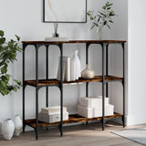 Console Table Smoked Oak 102x35x90 cm Engineered Wood 834147