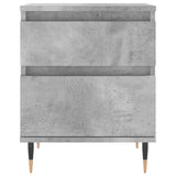 Bedside Cabinets 2 pcs Concrete Grey 40x35x50 cm Engineered Wood 830661
