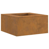 Fire Pit Brown 60 x 60 x 30 cm Weathering Steel 858919