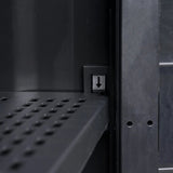 Garden Storage Cabinet with 4 Shelves Black 43700