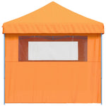 Foldable Party Tent Pop-Up with 3 Sidewalls Orange 4004945