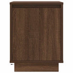 ZNTS Bedside Cabinet with LED Lights Brown Oak 38x34x50 cm 861277