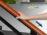 Handrails for Outdoor Wrought Iron Solid Wood Hand Railing for Concrete 03366847