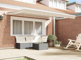 Awning Frame Beige 350 x 200 cm Polyester with PU coating 3329715