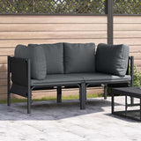 Outdoor Furniture 2 Piece Anthracite 80 x 80 x 71 cm Steel 42009987