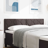 Headboard with Headboard Dark Brown 144 cm Faux Leather 42007244