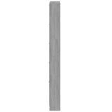 Shoe Cabinet Grey Sonoma 59x17x169 cm Engineered Wood 342516