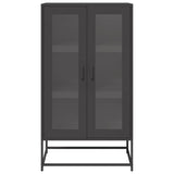 Highboard Black 68x39x123 cm Steel 853356