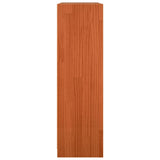 Book Cabinet Wax Brown 104 x 33 x 110 cm Solid Pine Wood 869874