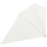 Collapsible Balcony Side Awning Cream 160x240 cm 41577