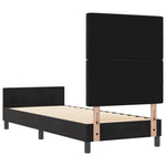 ZNTS Bed Frame Black 80x200 cm Velvet 3344839
