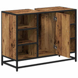 Bathroom Cabinet Old Wood 80 x 33 x 60 cm Engineered Wood 883637