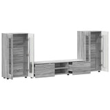 TV Cabinet Set FLORIN 3 pcs Grey Sonoma Engineered Wood 3397940