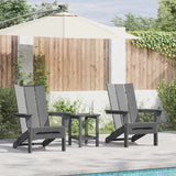 Garden Chair 2 pcs Light Grey Polyethylene 3335821