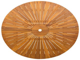 Folding Garden Table Natural 110 x 75 cm Solid Acacia Wood 42024981
