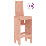 9 Piece Garden Bar Set Solid Wood Douglas 3157792