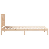 Extra Long Bed Frame without Mattress 100x220 cm Solid Wood 3309311