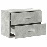 Cabinet with 2 Drawers Concrete Grey 60x31x40 cm Engineered Wood 858827