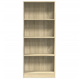 Bookcase Sonoma Oak 60x24x143 cm Engineered Wood 857814