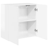 TV Wall Cabinet Wall-mounted High Gloss White 59.5 x 31 x 60 cm 892353