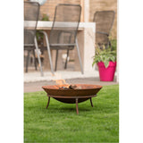 ZNTS RedFire Fire Pit Tulsa Rust Steel 423889