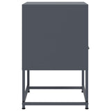 Bedside Cabinets 2 pcs Anthracite 36x39x60.5 cm Steel 846559
