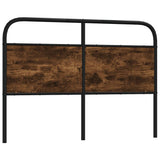 Replace Headboard Smoked Oak 140 cm Steel and Engineered Wood 4100242