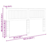 Headboard Concrete Grey Engineered wood 888400