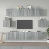 6 Piece TV Cabinet Set Grey Sonoma Engineered Wood 3114364