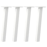 Coffee Table Legs 4 pcs White 42 cm Steel 4012489
