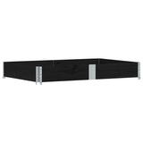 Pallet Collar Black 150x100 cm Solid Wood Pine 4010302