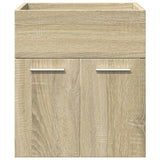 4 Piece Bathroom Furniture Set Sonoma Oak Engineered Wood 3325007