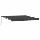 Retractable Awning Orange and white 350 x 250 cm Fabric, Metal 3330214